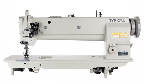 מכונת תפירה תעשייתית 2 רגליים לעבודות כבדות, מכונה ארוכה, מחט אחת, דגם GC-20606-L18 TYPICAL